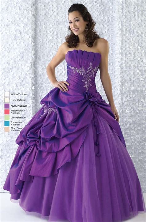 Very Beautiful And Pretty Purple Wedding Dress Ball Gowns Prom Prom