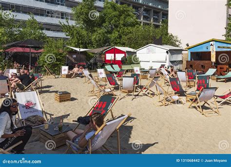 Relaxing At Charlies Beach In Berlin Germany Editorial Photography Image Of People Enjoy