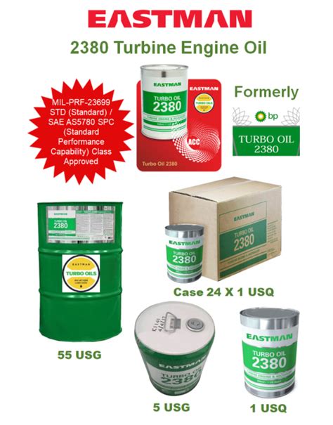 Eastman Turbo Oil 2380™ Turbine Engine Oil Sku Esmn Teo 2380
