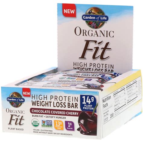 Garden Of Life Organic Fit High Protein Weight Loss Bar Chocolate