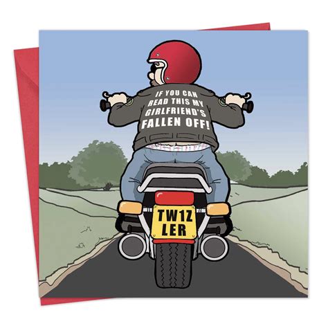 Buy Twizler Funny Card With Motorbike And Lost Girlfriend Blank Card