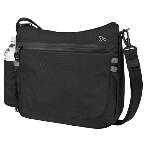 Travelon Crossbody Bag Anti Theft Active Medium Black Rfid Blocking