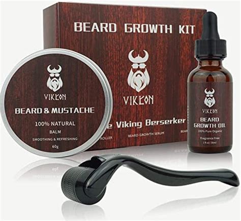 Beard Grow Kit Basic Baard Verzorgingsset Baardgroei Stimuleren Baard Olie Bol