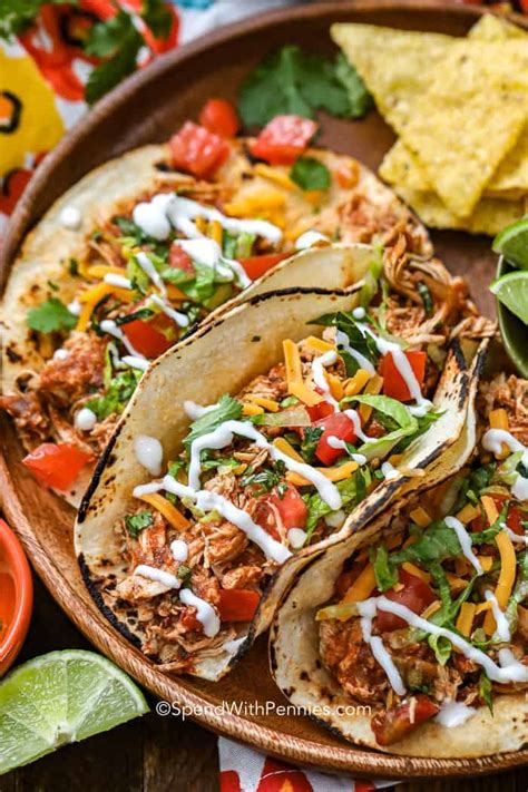This introduction to this recipe was updated on march 31, 2021 to include more information about the dish. Crockpot Chicken Tacos - Spend With Pennies