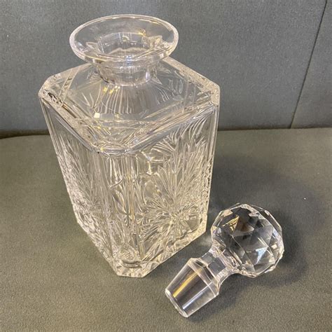 Star Of Edinburgh Crystal Whisky Decanter And Six Tumblers Antique Glass Hemswell Antique