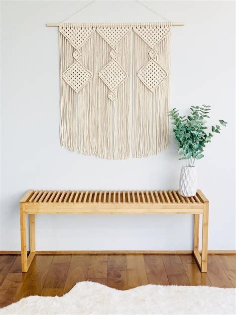 See more ideas about hanging wall decor, simple gifts, modern bohemian. Bohemian Nursery Macrame Wall Art / Large Macrame Wall ...