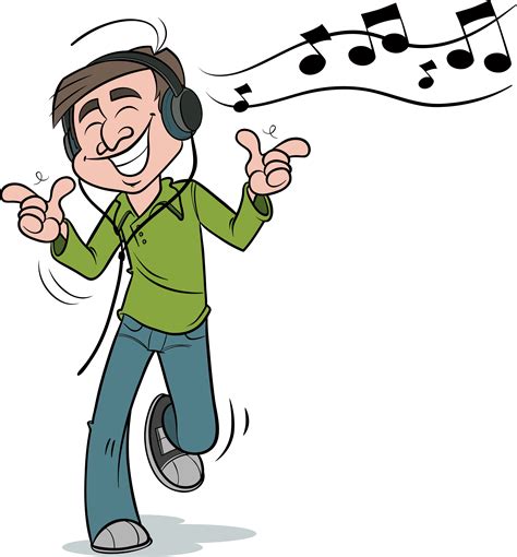 Listening To Music Clipart Clipart Station Gambaran