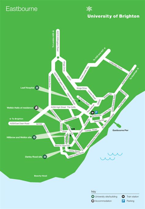Eastbourne Tourist Map