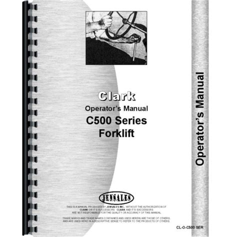 Clark Forklift Operators Manual