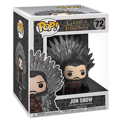 Game Of Thrones Funko Pop Vinyl Deluxe 72 Jon Snow On Iron Throne