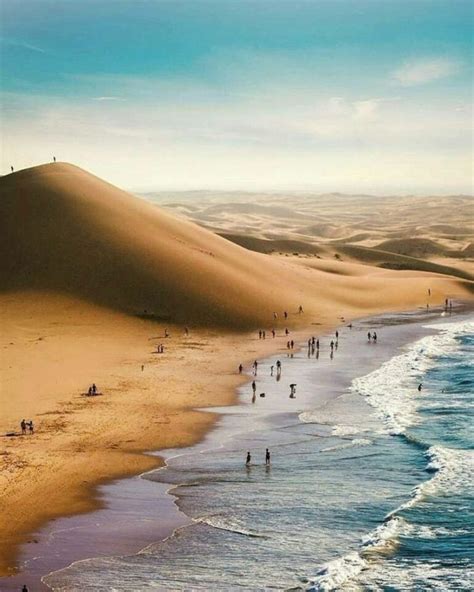 Namib Desert Where They Meet The Ocean Virily