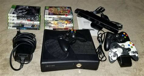 Microsoft Xbox 360 S With Kinect 250gb Glossy Black Console Ntsc