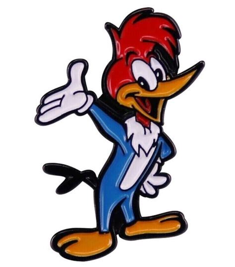 Woody Woodpecker Cartoon Character Metal Enamel 1 Inch Tall Pin Ebay