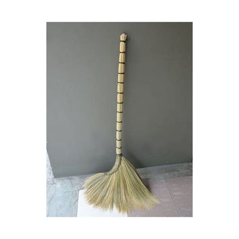 Handmade Asian Broom Natural Oriental Thai Grass Broomstick Etsy