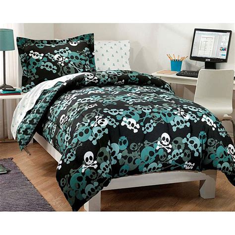 Specify its variant (colour, size, part list) from those offered by. Shop Skulls 7-piece Full-size Bed in a Bag with Sheet Set ...