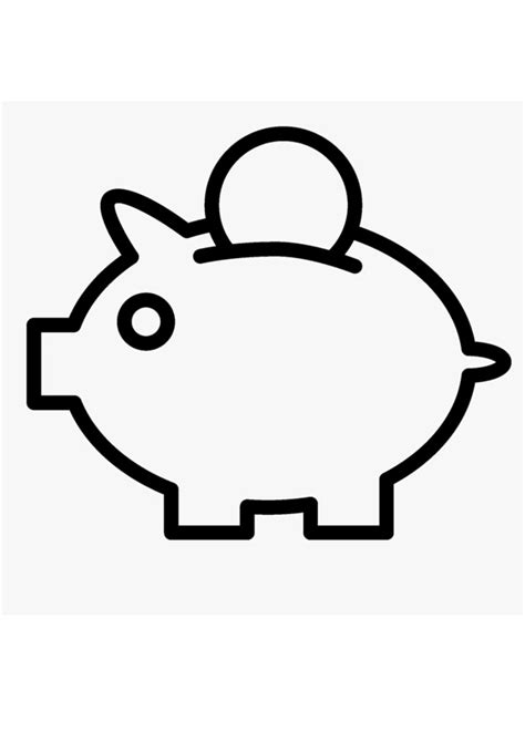 Coloring Pages Printable Piggy Bank Coloring Sheets For Kids