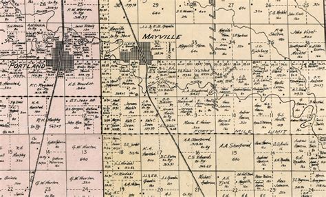 1900 Map Of Traill County North Dakota Etsy