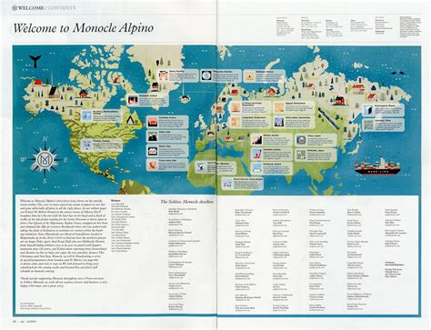 Monocle Alpino Map Mike Lemanski Monocle Map Illustration Design