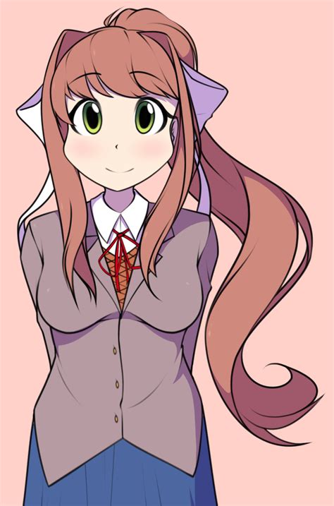 Monika By Furrgroup On Newgrounds