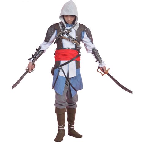 Assassin S Creed IV 4 Black Flag Edward Kenway Cosplay Costume