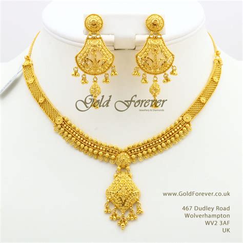 22 Carat Indian Gold Necklace Set 448 Grams Code Ns1099 Gold Forever