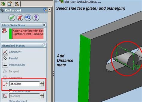 Solidworks Slot Dimension Drawing
