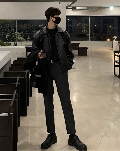 Пин от пользователя Đức Phú на доске Fashion Мужской корейский стиль Черный мужской костюм