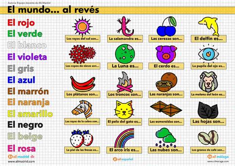 Juego De Español De A1 Para Practicar Los Colores En La Clase De Ele