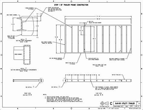 8' wide frame, can be built wider, ready for flooring and wall plates. Tiny House Trailer Plans Design - An Engineering Case ...