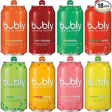 Bubly Sparkling Water Sampler Variety Pack All 8 Flavors 12 Ounce
