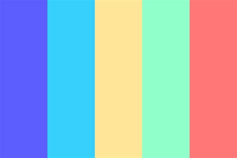 Neon Pastel Color Palette