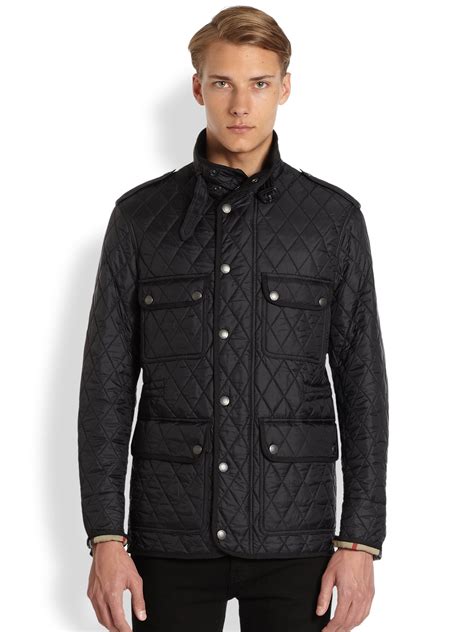 Lyst Burberry Brit Russell Quilted Jacket In Black For Men