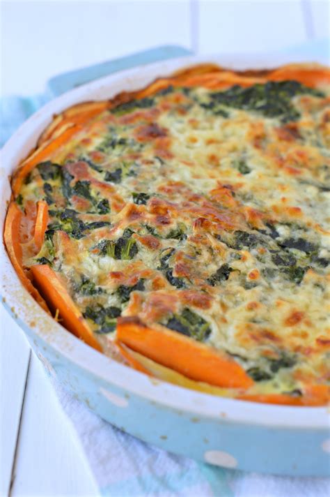 This Sweet Potatoes Crusted Spinach Quiche Is An Healthier And Faster