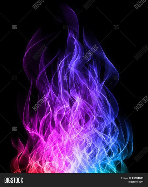Rainbow Fire Flame Image And Photo Free Trial Bigstock