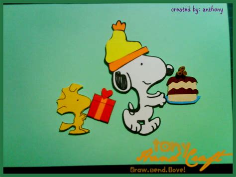 Ugadiecards kannda ugadigreetings big bird snoopy birthday easter greeting card messages. Tony.Hand.Craft: Customized Card as Requested : Snoopy Birthday Card
