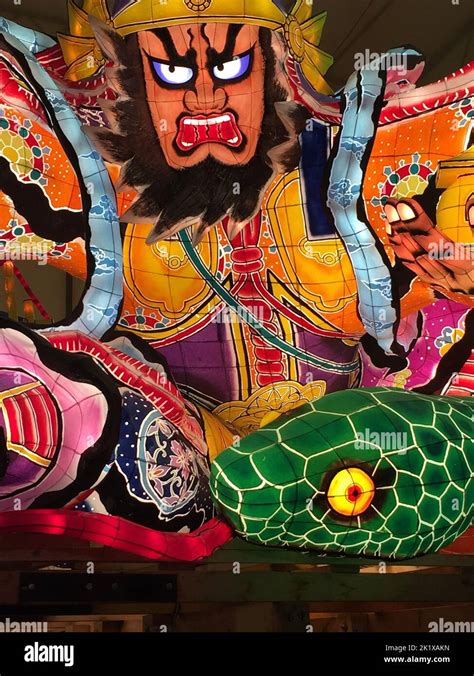 Colourful Floats At Aomori Nebuta Festival Stock Photo Alamy