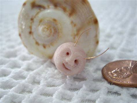 Miniature Pink Snails With Faces In Shells By Jkinyon On Etsy