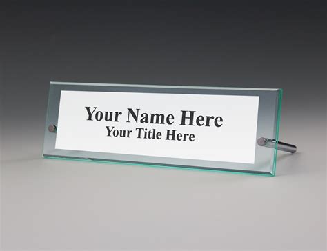 Desk Name Plate Holders In Several Modern New Styles Launched By