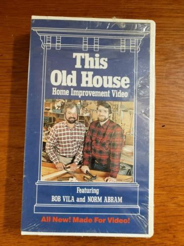 Pbs This Old House Bob Vila Norm Abram Home Improvement Video Vhs Tape