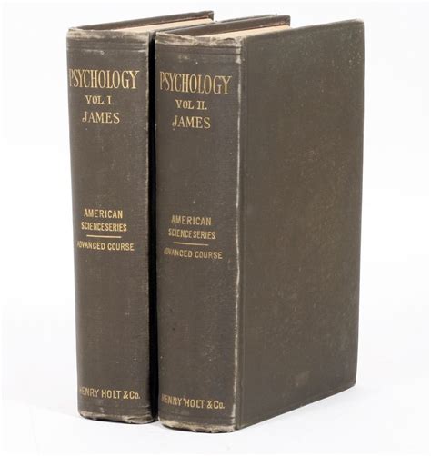 The Principles Of Psychology William James First Edition