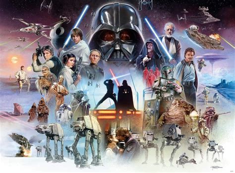 The Original Trilogy The Star Wars Saga Art By Brian Rood Starwars