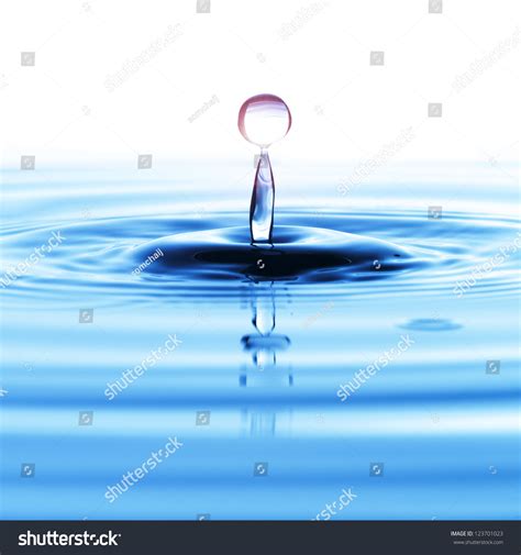 Water Drop On White Background Stock Photo 123701023 Shutterstock