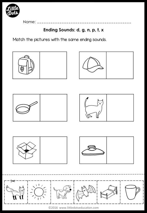 Ending Sounds Worksheets And Activities Kindergarten Phonics
