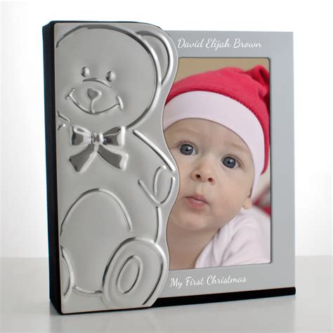 My First Christmas Photo Album Personalised Baby Photo T
