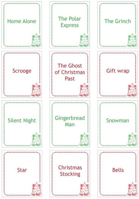 Free Printable Holiday Charades Here Are My Favorite Christmas Charades