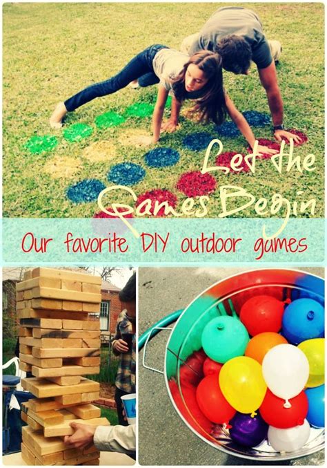 Let The Games Begin Our Favorite Outdoor Party Games With Images Summer Outdoor Party