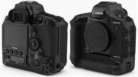 Canon Eos 1dx Markiii Dslr Camera 3d Model 89 3ds Blend C4d Fbx