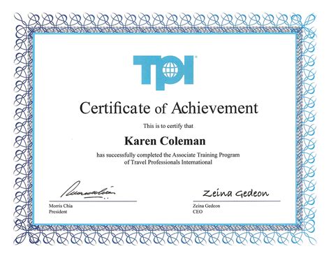 Tpi Travel Training Certification Kaz Custom Travel