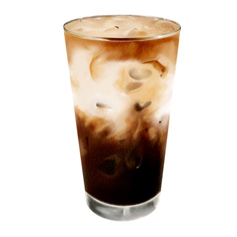 Iced Coffee Watercolor Set 11048029 Png