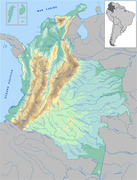Mapa De Colombia Con Departamentos Y Capitales 5a0